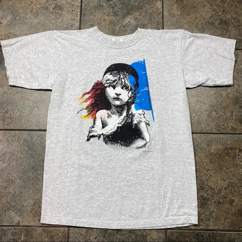 VTG 80’s 90’s Les Misérables Short Sleeve T-Shirt Size Large